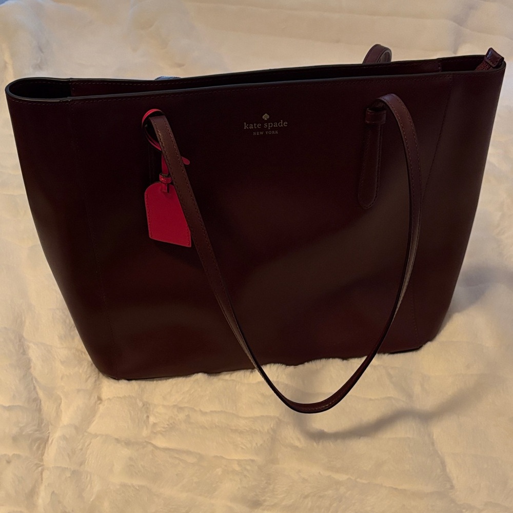 Kate Spade Burgundy Tote Bag